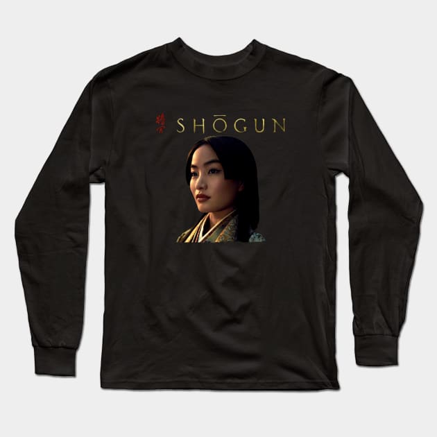 Mariko Sama - Shogun Long Sleeve T-Shirt by Buff Geeks Art